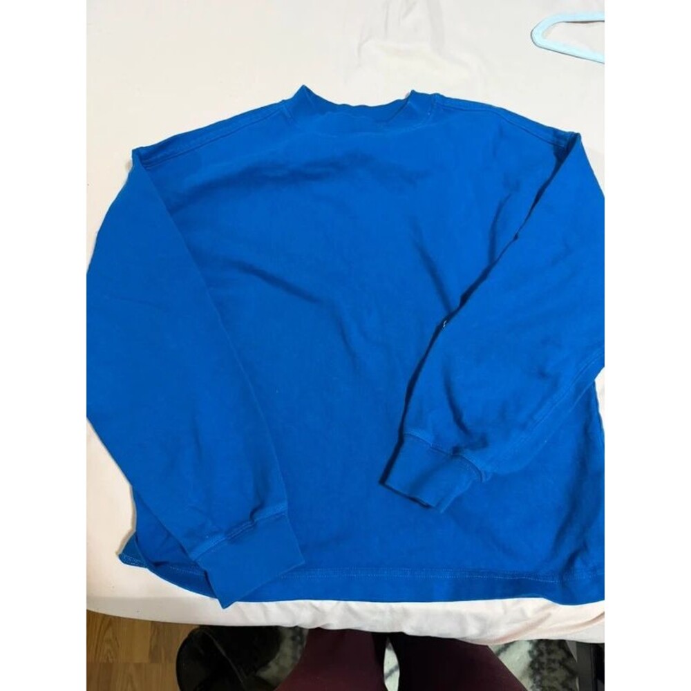 Long sleeve blue gap kids mock neck shirt